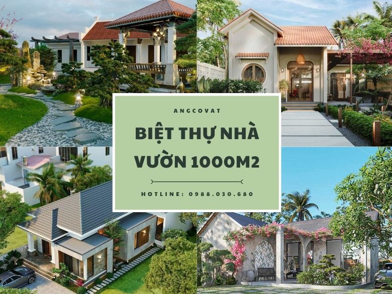 Biệt thự nhà vườn 1000m2 kiến tạo không gian sống thư giãn và bình yên