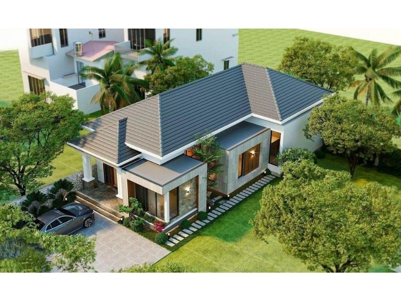 Mẫu biệt thự nhà vườn 1000m2 vừa đẹp lại tiết kiệm chi phí
