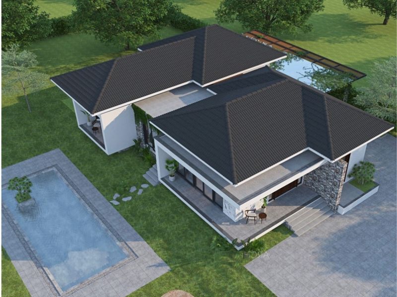Thiết kế hòa hợp từ kiến trúc cho đến yếu tố cảnh quan sân vườn