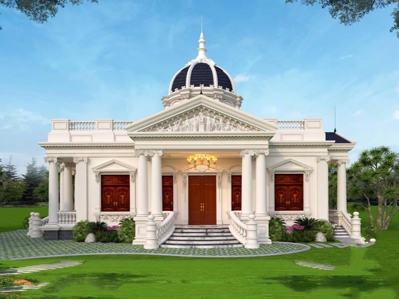 Không gian sống hòa hợp giữa phong cách sống thượng lưu và không gian gần gũi với thiên nhiên của mẫu biệt thự nhà vườn 1000m2
