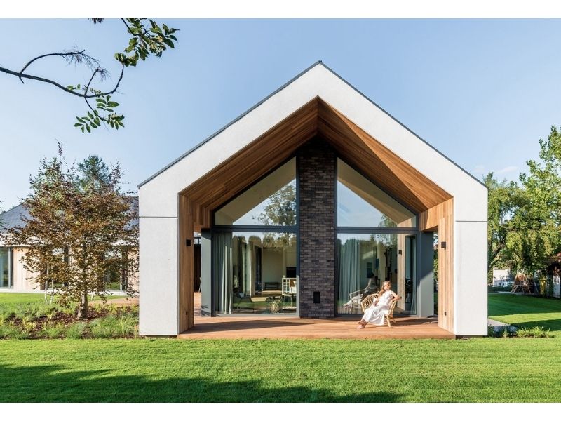 Thiết kế nhà vườn 1000m2 cấp 4 chữ L kiến tạo không gian sống bền vững