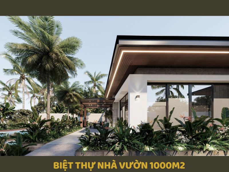 Mẫu biệt thự vườn 1000m2 thiết kế kiến trúc đơn giản nhưng toát lên sự đẳng cấp