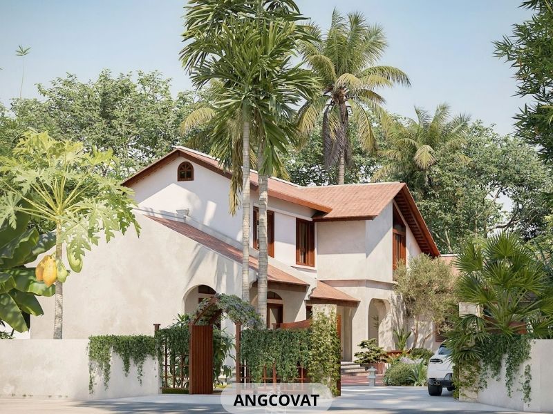 Công trình nhà vườn 1000m2 bố trí cảnh quan thiên nhiên trong lành