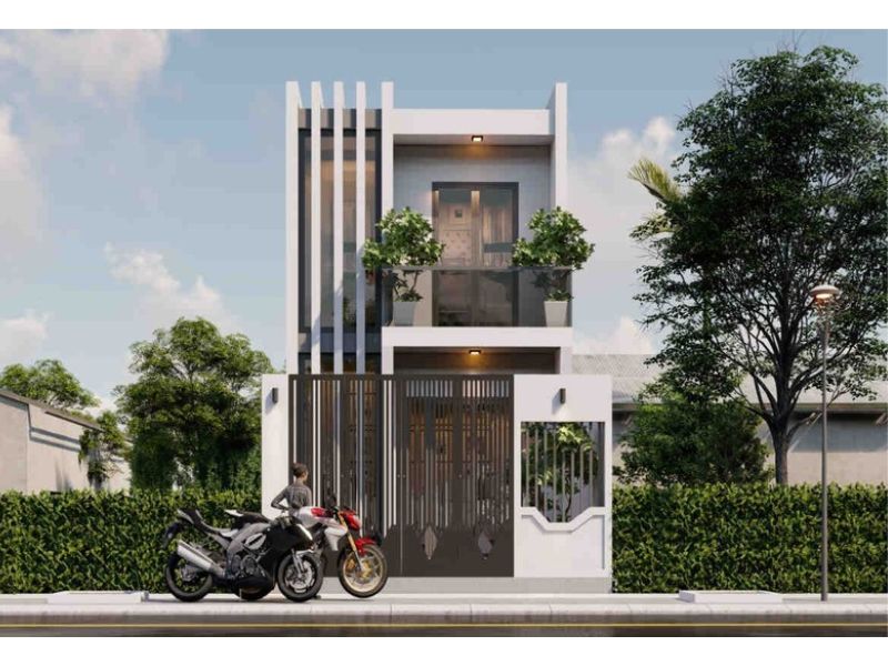 Mẫu nhà 2 tầng 7x17m đẹp ở thành phố