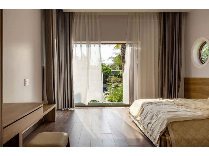 Không gian nội thất nhà vườn 800m2 1 tầng mái Nhật trang trí nội thất tiện nghi