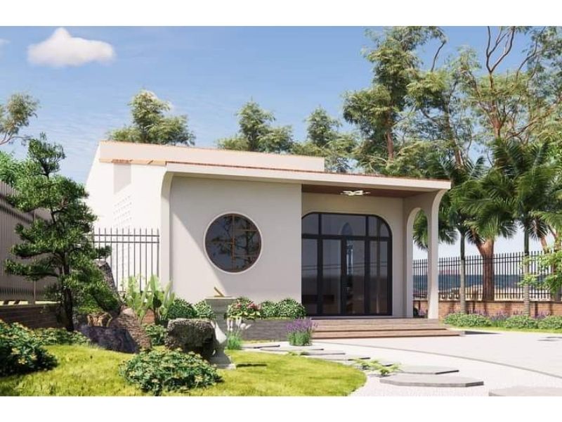 Mẫu nhà vườn 800m2 cấp 4 đẹp, tiện nghi cho những gia đình có kinh tế hạn chế