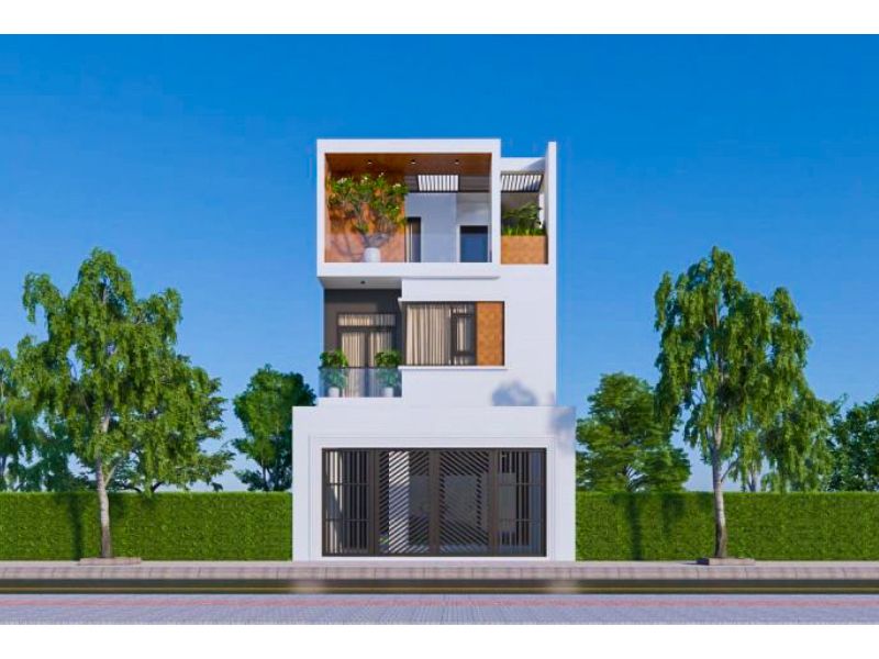 Chia sẻ mẫu nhà rộng 6m dài 18m với kiến trúc hình khối vuông vức linh hoạt