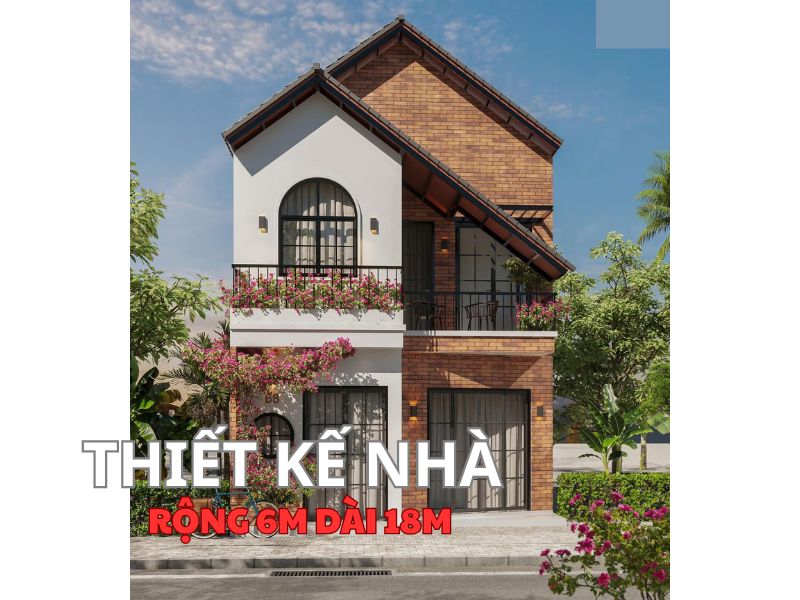 Bố trí mặt bằng nhà rộng 6m và dài 18m đẹp ấn tượng
