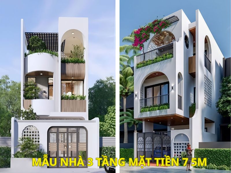 Nhà 3 tầng mặt tiền 7m vừa đẹp lại tối ưu công năng 