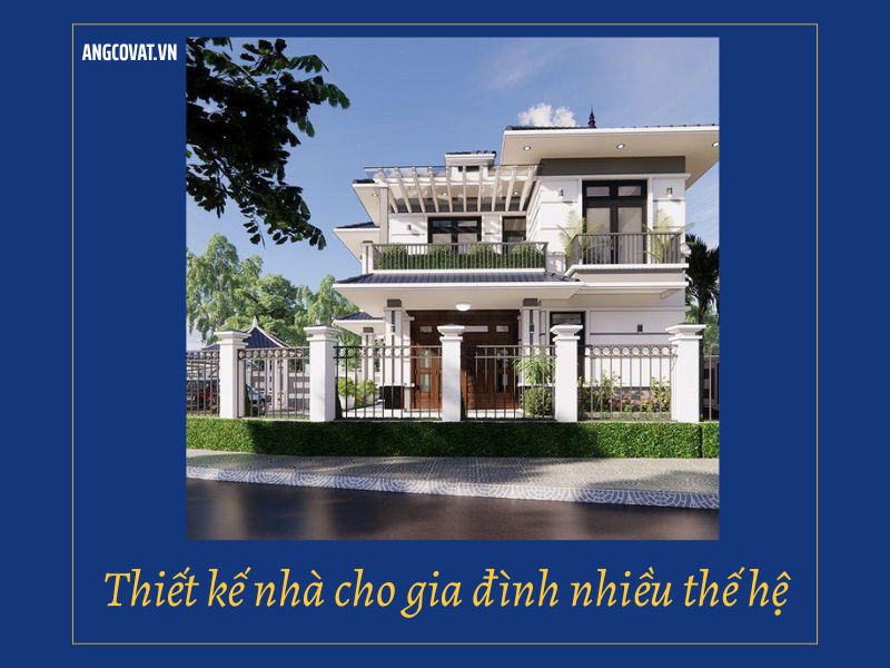 Bản vẽ nhà cho gia đình nhiều thế hệ 
