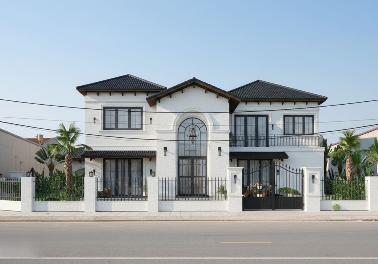 lựa chọn nhà biệt thự 2 tầng cho gia đình nhiều người 