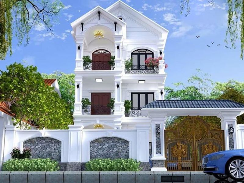 Mẫu nhà có mặt tiền 7m mang tới không gian sống sang trọng, đẳng cấp