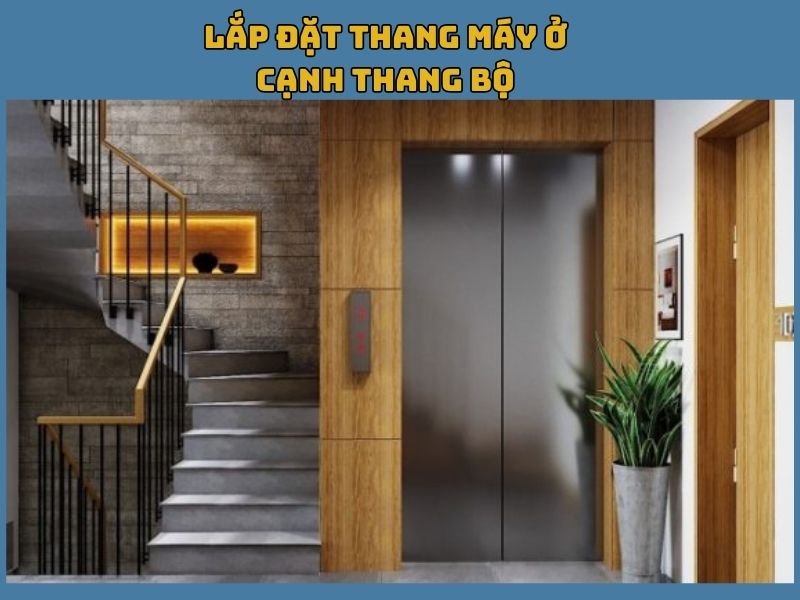 Tư vấn cách lắp thang máy ở cạnh cầu thang bộ đẹp cho nhà 5x15m
