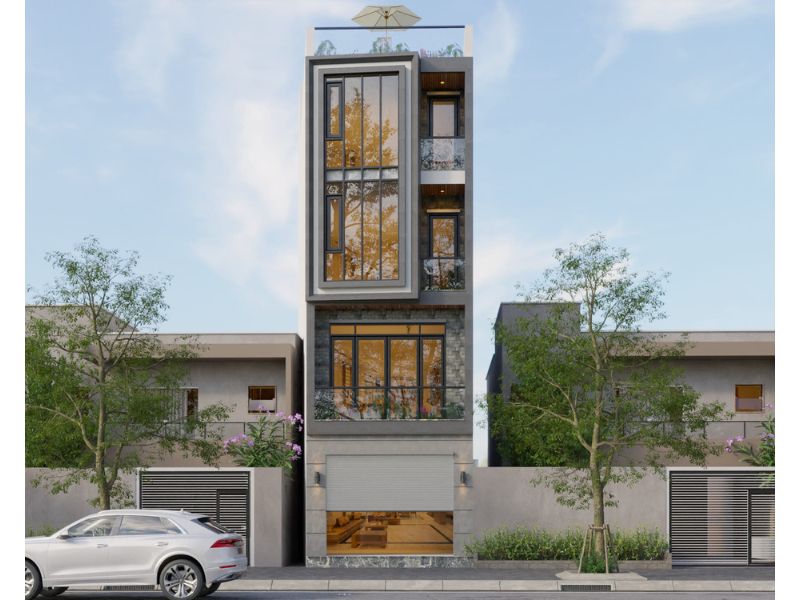 Sự kết hợp hài hòa từ kiến trúc đến trang trí của nhà 5x15m có thang máy 