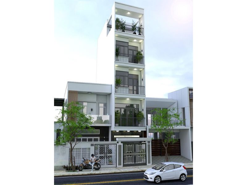 Sử dụng thang máy trong thiết kế nhà 5x15m giúp việc di chuyển nhanh chóng và dễ dàng hơn