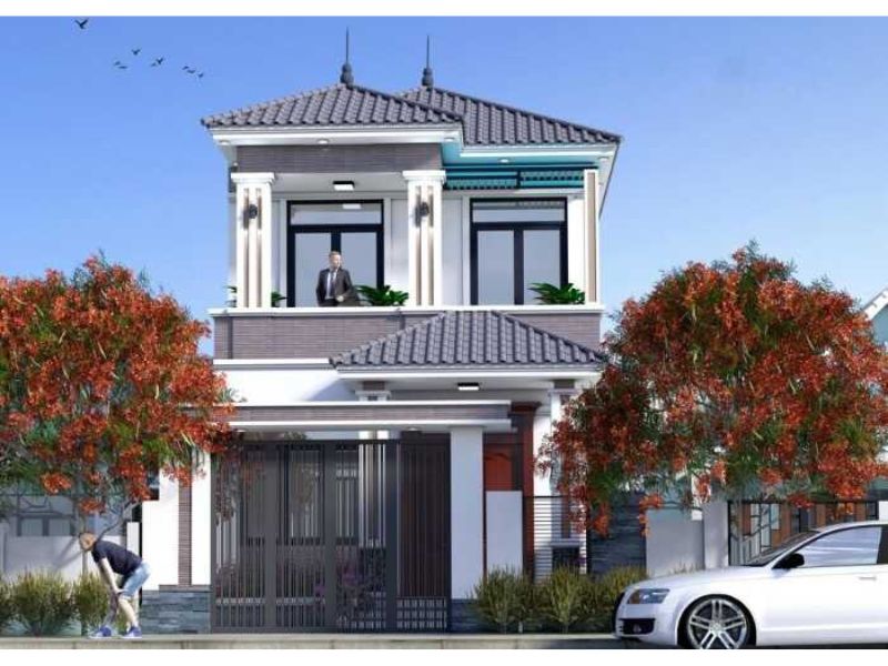 Xây nhà 2 tầng mái Nhật phù hợp cho mọi gia đình