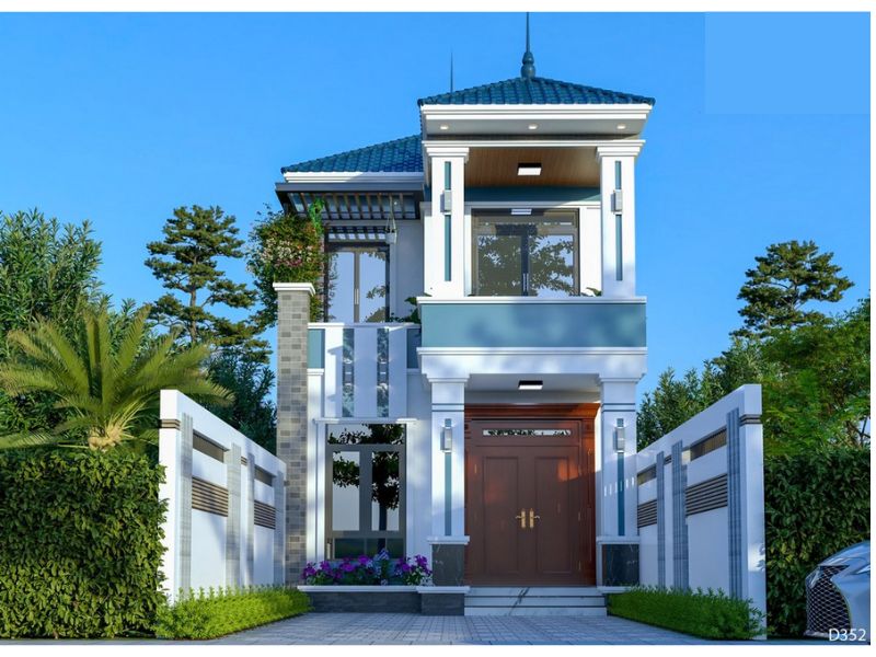 Mẫu nhà 2 tầng mái Nhật rộng 6m đem đến sự thông thoáng và thoải mái