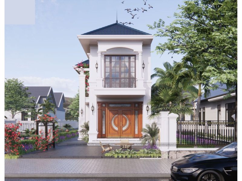 Vẻ đẹp cuốn hút của ngôi nhà 2 tầng mái Nhật