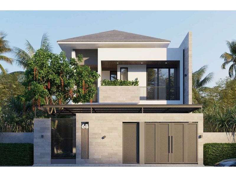 Nhà 2 tầng hiện đại sử dụng vật liệu cao cấp chi phí 3 tỷ 