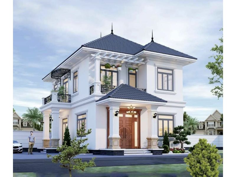 Mẫu nhà 3 tỷ tân cổ mái Nhật đang được săn đón nhiều nhất hiện nay 