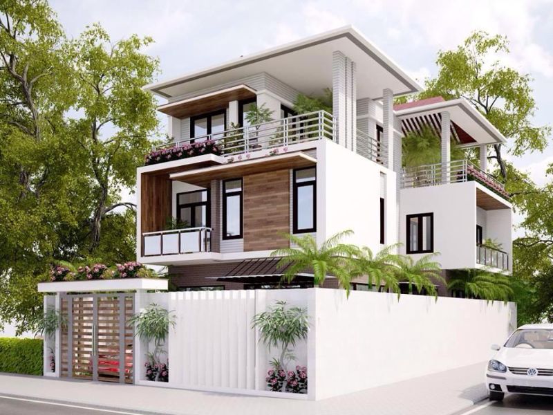 Mẫu nhà 3 tầng hiện đại mái bằng khỏe khoắn tầm giá 3 tỷ 