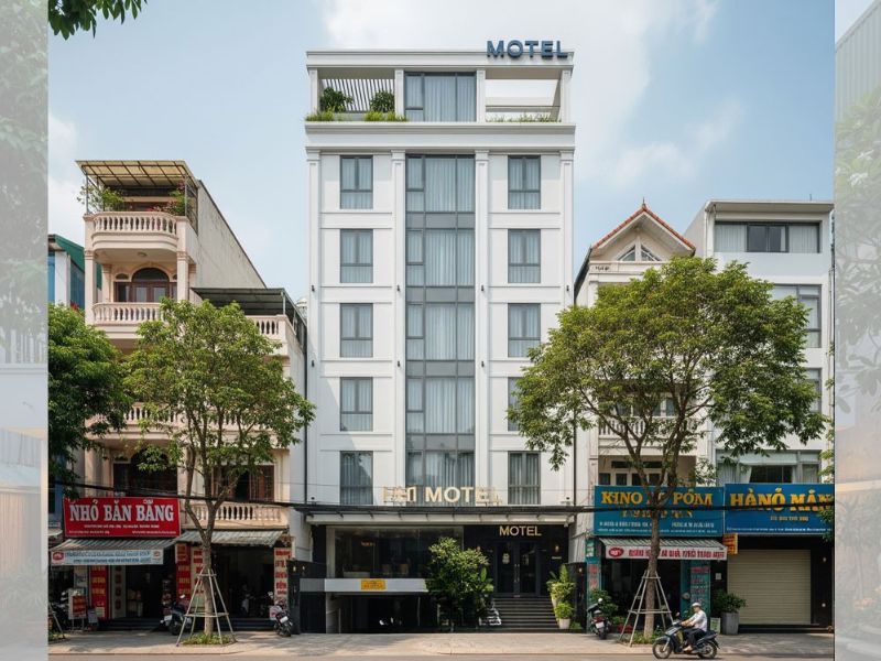 Kiến trúc nhà nghỉ 5 tầng 200m2 sang trọng