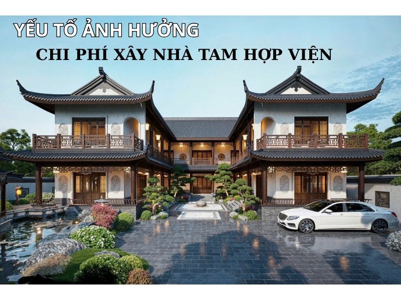 Những yếu tố ảnh hưởng đến chi phí xây nhà tam hợp viện