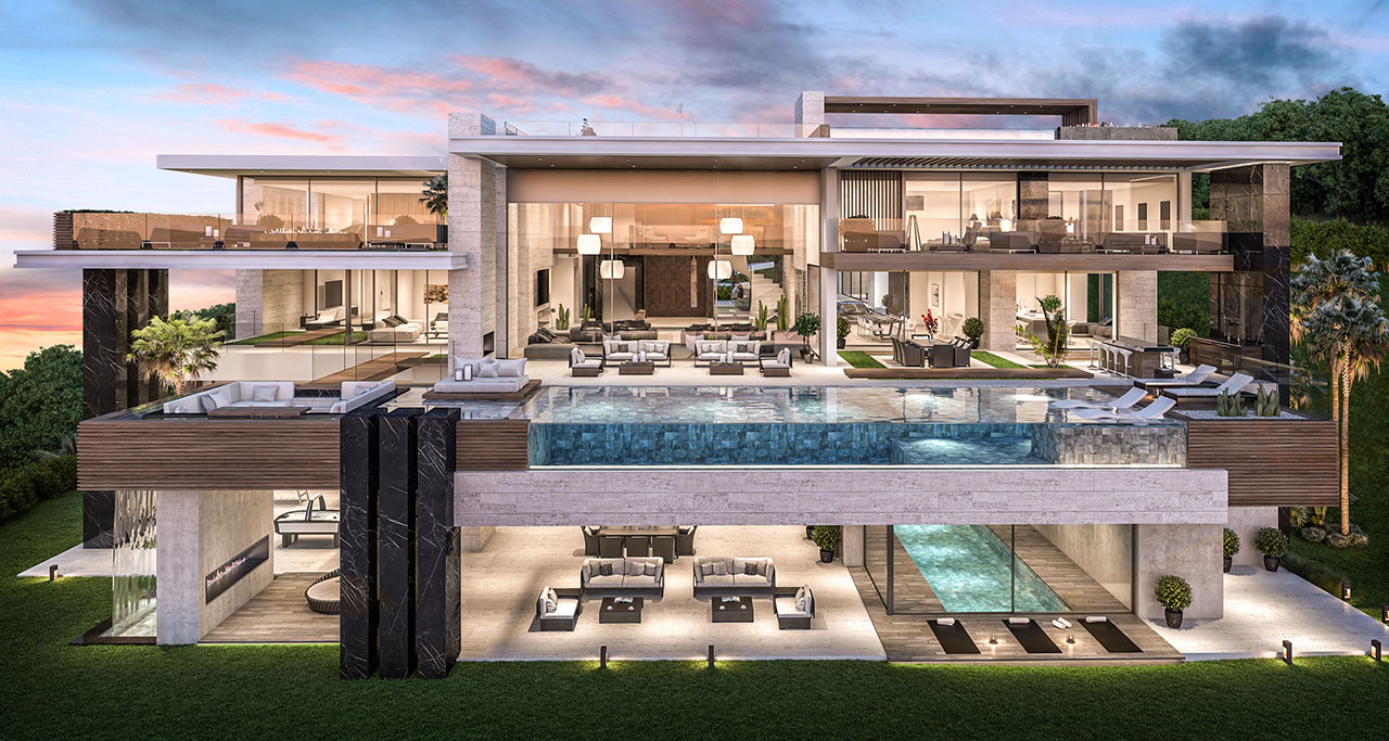 Mẫu nhà 3 tầng 300m2 không gian mở đẳng cấp thượng lưu