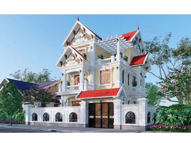 Hình khối cân đối, điểm nhấn phào chỉ tạo nên vẻ đẹp vượt thời gian.