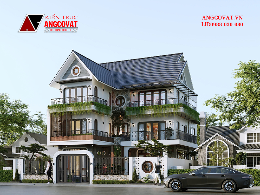 Biệt thự 3 tầng indochine 130m2 - mang vẻ đẹp vừa hoài niệm vừa mới mẻ  