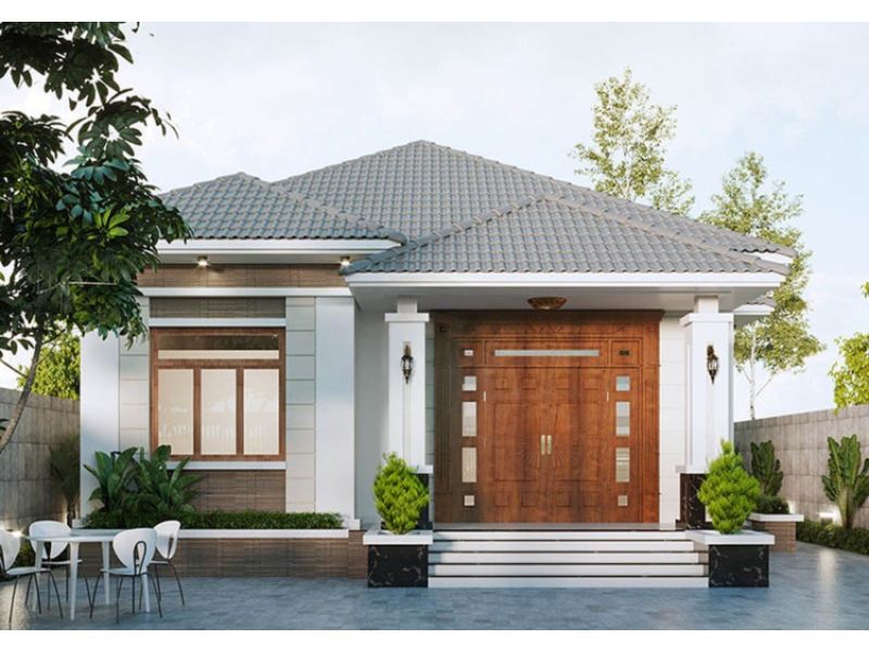 Kiến trúc nhà mái Nhật 9x12 tinh tế trên từng đường nét