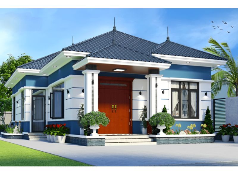 Thiết kế nhà mái Nhật 9x12 hài hòa từ giữa kiến trúc và thiên nhiên