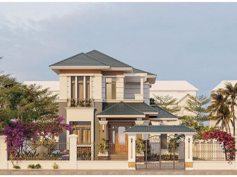 Mẫu nhà mái Nhật 9x12 đẹp trên từng đường nét