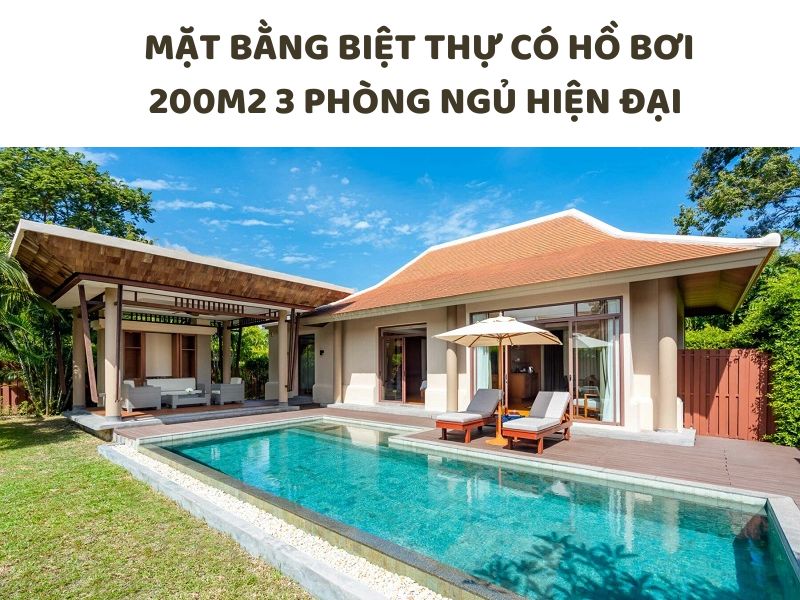 Tầm quan trọng của thiết kế mặt bằng biệt thự có hồ bơi 200m2