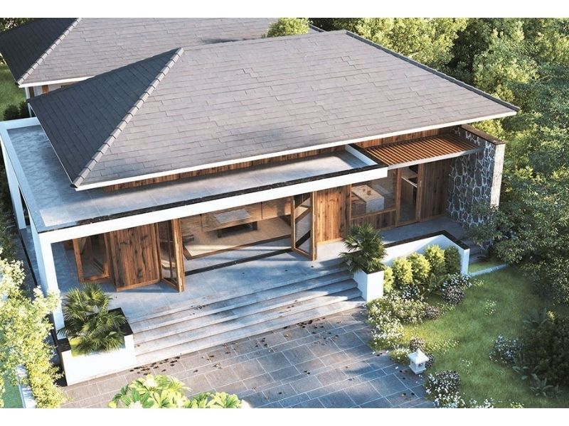 Thiết kế nhà vườn 1 tầng 4 phòng ngủ 150m2 gần gũi thiên nhiên