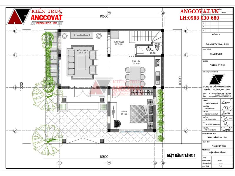 các bản vẽ nhà 2 tầng