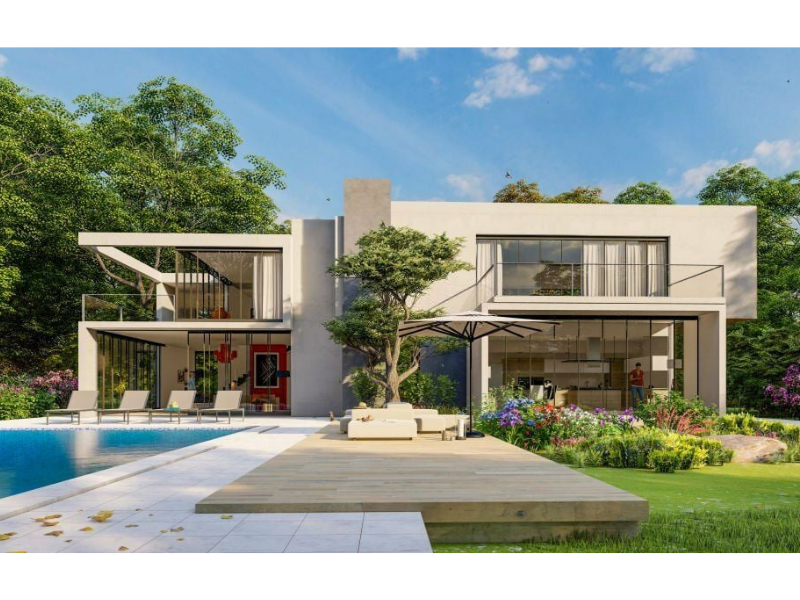 Mẫu biệt thự sân vườn 250m2 phong cách hiện đại