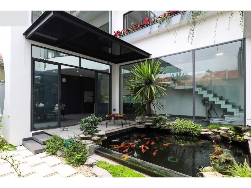 Biệt thự sân vườn 500m2 thiết kế không gian mở, kết nối với cảnh quan thiên nhiên tươi đẹp bên ngoài