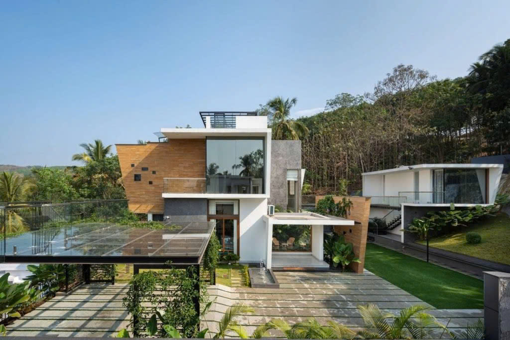 Thiết kế biệt thự 2 tầng có sân vườn ở quê