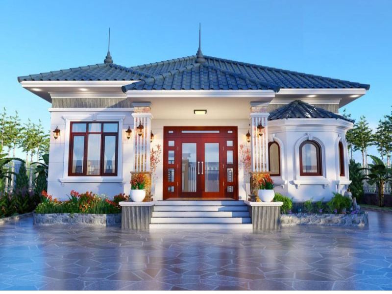 Ấn tượng với thiết kế nhà mái Nhật 1 tầng độc đáo
