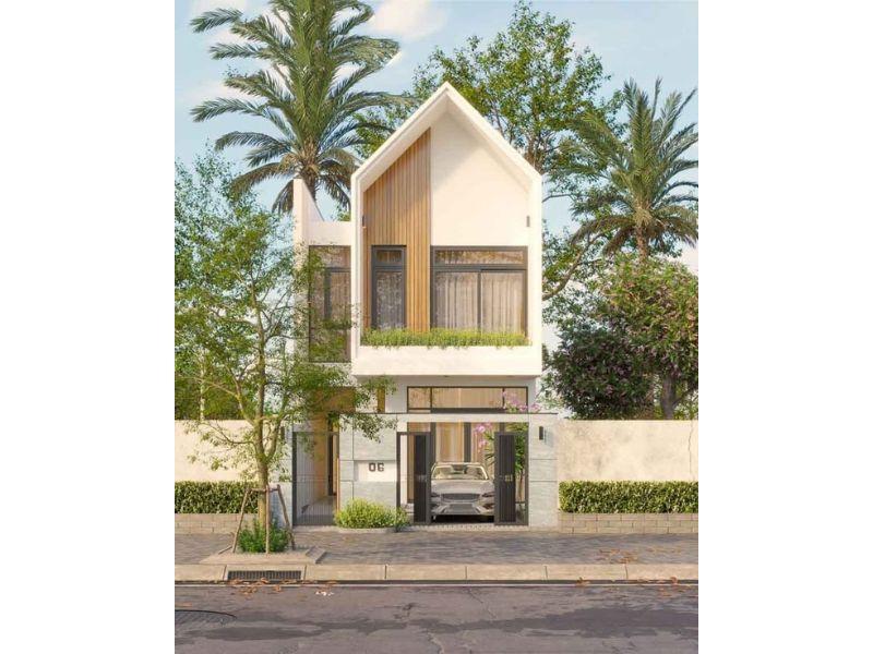 Mẫu nhà mặt tiền 4m dài 18m với vẻ đẹp nhẹ nhàng, tinh tế