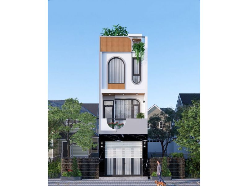 Kiến trúc vòm mang đến nét đẹp uyển chuyển, mềm mại kết hợp sử dụng hệ cửa kính tối ưu ánh sáng và thông gió cho không gian 