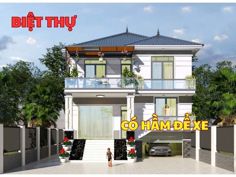 Tích hợp hầm để xe khi xây biệt thự giúp nâng tầm giá trị sử dụng và bất động sản 