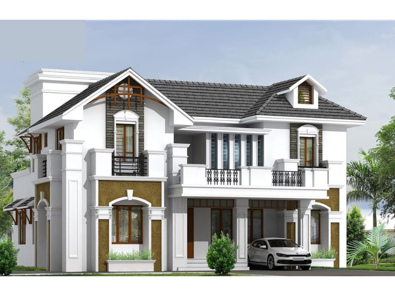 Từng đường nét trong ngôi nhà ngang 12m 2 tầng được thiết kế chỉnh chu