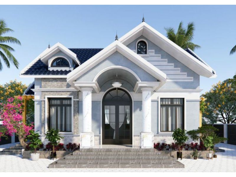 Tham khảo nhà cấp 4 mái Thái sang trọng ở nông thôn