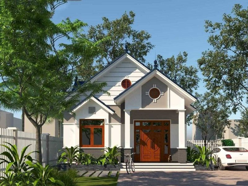 Nhà cấp 4 mái Thái 4 phòng ngủ đẹp, sang trọng