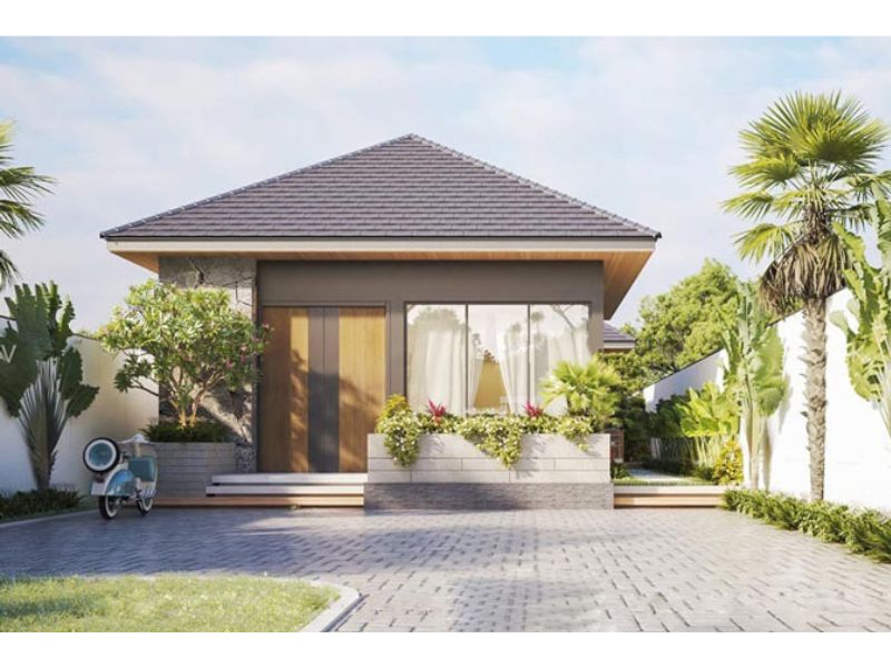 Mẫu nhà cấp 4 mái Nhật đẹp ở nông thôn 