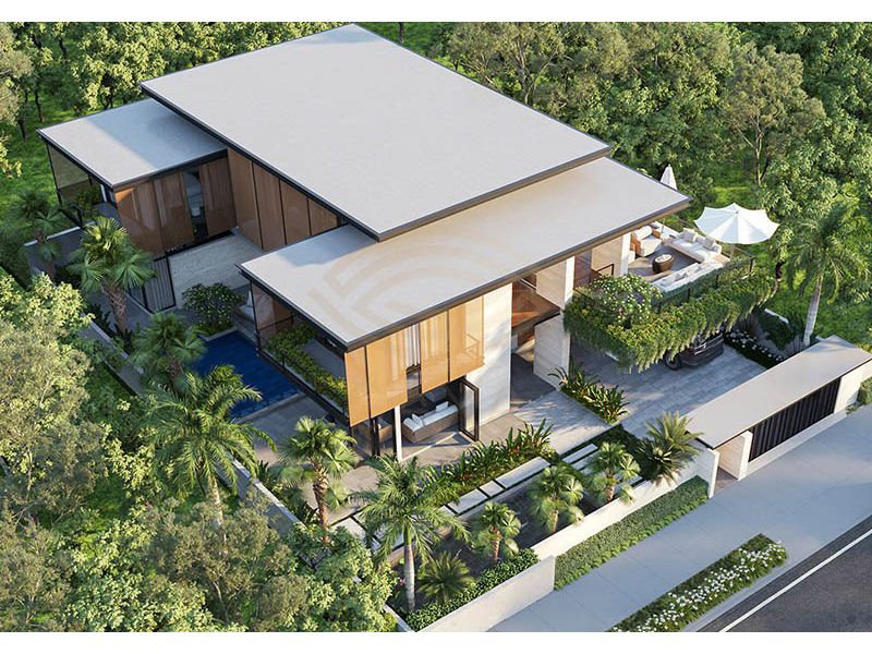 Xây nhà vườn 1500m2 hiện đại, đẳng cấp