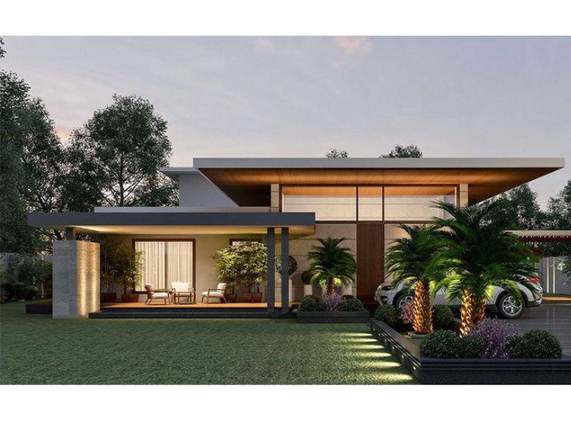 Kiến trúc hiện đại, thu hút của mẫu nhà vườn 1500m2