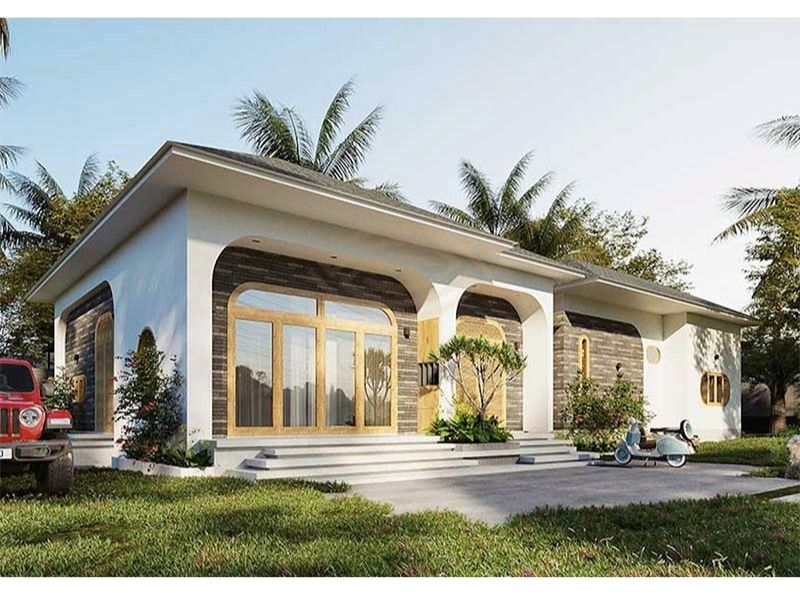 Thiết kế mẫu nhà vườn 1500m2 đơn giản, hiện đại